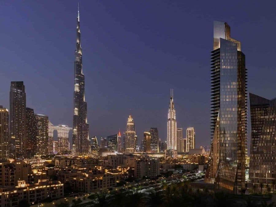 Baccarat Residences Downtown Dubai location